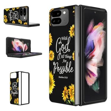 Imagem de RAUEDWDJS Capa dobrável para Google Pixel 10 Pro, capa protetora à prova de choque para Google Pixel 10 Pro Fold 20.3 cm 2025-Sunflower Matthew 19:26