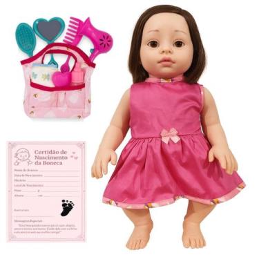 Imagem de Kit Boneca Baby Isa Loira Sid Nyl Brinquedo Menina Com Bolsinha