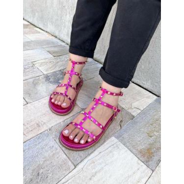 Imagem de Sandalia Papete feminina Luiza Bia - Taina Bergamo, Pink, 33