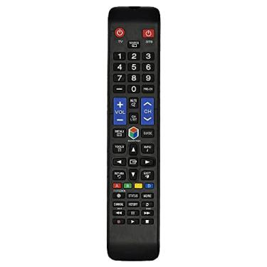 Imagem de Universal TV controle remoto substituição do controlador inteligente sem fio para Samsung HDTV LED Smart Digital TV Black