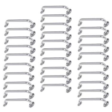 Imagem de Alça De Apoio Barra Inox 50cm Kit 30 Unidades Inox Acessibilidade Banheiro Idoso Cadeirante Suporte