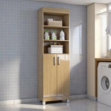 Imagem de Armário Multiuso Versati c 2 Portas e 5 Prateleiras Divisível Para Esc