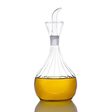 Imagem de HAIZEEN Dispensador de azeite de oliva e vinagre de 380 ml, decantador de galheteiro de vidro para cozinha, artesanato com selo de vidro de laboratório mantém o óleo fresco por mais tempo, frasco