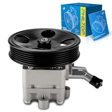 Imagem de PHILTOP Bomba de direção hidráulica 215478 com polia, adequada para 2007-2012 Altima 2.5L, 2013 Altima, substitui OE 214071, 215478, 49110CN00C, 49110JA000, 49110JA02B, 49110ZX01B, 6000. 47P, MR5