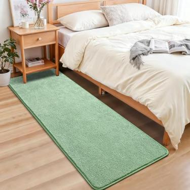 Imagem de Chicrug Tapetes minimalistas laváveis de 5 x 15 cm para quarto, corredor, tapete moderno de espuma viscoelástica macia para berçário infantil, tapete de entrada de corredor interno de camada baixa