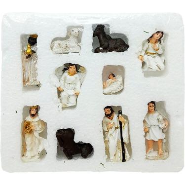 Imagem de Decoração Presépio Nascimento De Jesus Estatueta Natal 10Pçs