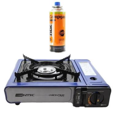 Imagem de Kit Fogareiro Portátil Frontier Flex E Refil Gás Campgás Ntk - Nautika