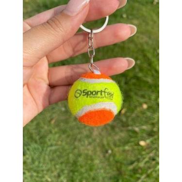 Imagem de Chaveiro Sportfan Bolinha de Beach Tennis Laranja