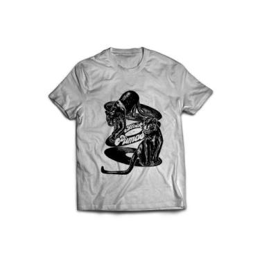Imagem de Camiseta Masculina Black Pumas Colors - Ultrav Store, Cinza mescla cla