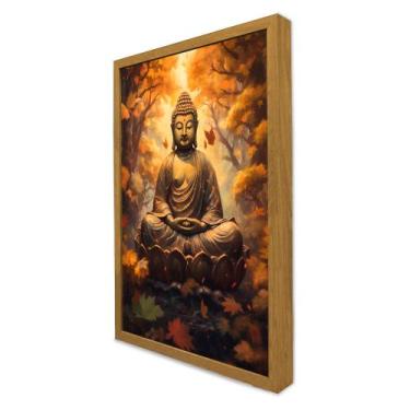 Imagem de Quadro Decorativo Buda o Despertar em Moldura Caixa - TaColado, 40 x 6