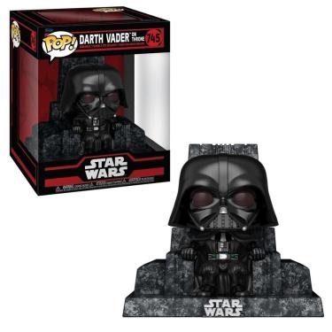 Imagem de Boneco Funko Pop! Deluxe Star Wars - Darth Vader No Trono