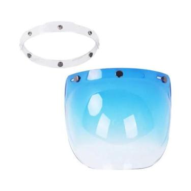 Imagem de Capacete de Motocicleta com Viseira Bolha - Aberto e Dobrável, 13