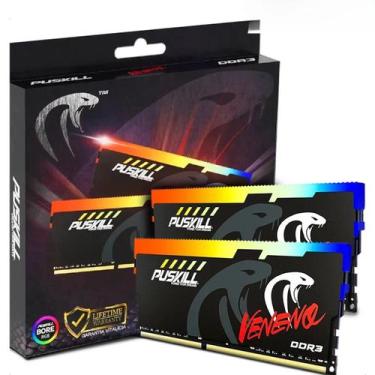 Imagem de Memória RAM PUSKILL RGB DDR3 16GB (8GBx2) 1600MHz - Dual Channel, 8GBX