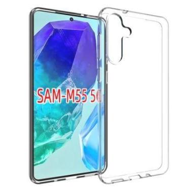 Imagem de Kit Capa Transparente Anti-Impacto Samsung Galaxy M55 + Película Cerâm