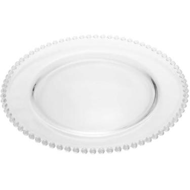 Imagem de Sousplat De Cristal Pearl Clear 31,5 Cm - Rojemac