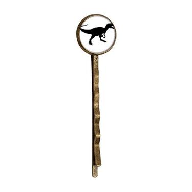 Imagem de Dinossauro Ossos Miniatura Extincção Retrô Metal Cabelos Grampo Cabeça