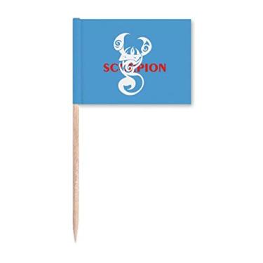 Imagem de Scorpion Natural Inseto Imagens de palito de dente Bandeiras Marcador Topper Decoração de Festa