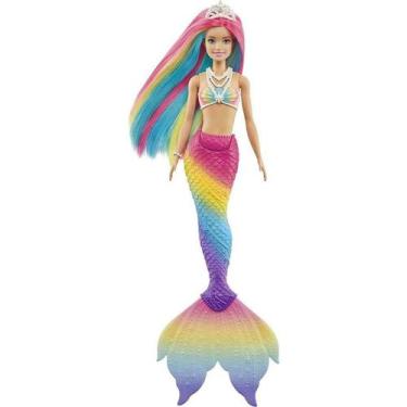 Imagem de Boneca Barbie Fantasia Sereia Muda De Cor Mattel