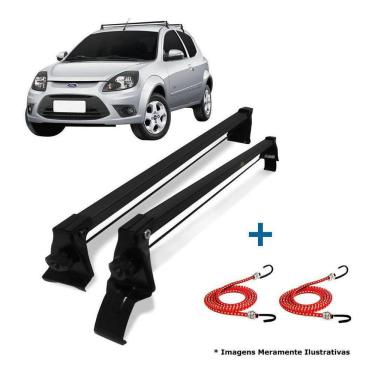 Imagem de Rack De Teto Bagageiro + 2 Elasticos Ford Ka 2008 A 2013