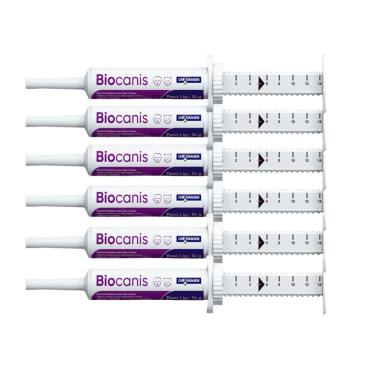 Imagem de Kit c/6 Probiótico Ourofino Biocanis para Cães e Gatos 14G