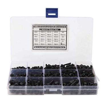 Imagem de Conjunto de Porcas de Parafuso, 560 Unidades de Cabeça Cilíndrica de Aço Carbono Com Parafuso Sextavado Com Porca Fixador Resistente à Corrosão Soquete M3 M4 M5, Conjuntos de