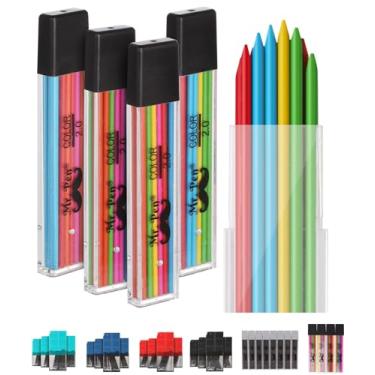 Imagem de Mr. Pen - Recargas de chumbo de 2 mm, pacote com 48, lápis mecânicos coloridos, refis de grafite de 2,0 mm