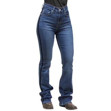 Imagem de Calça Feminina Jeans Azul 725 Boot Cut Levi`s 37268