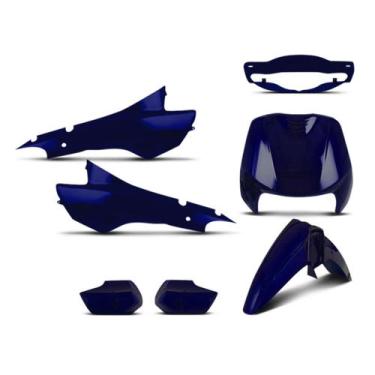 Imagem de Kit Peças Plásticas Biz 100 1998 À 2005 - PRO TORK, AZUL ITAPARICA 200