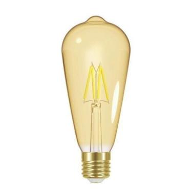 Imagem de Lâmpada LED Bulbo Vintage Filamento Dimerizavel ST64 Taschibra 127V Âm