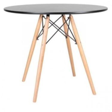 Imagem de Mesa Redonda Infantil 60cm Tampo em MDF Pés em Madeira Eames Dsw - Emp