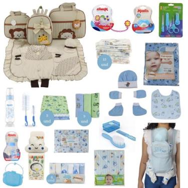 Imagem de Kit Bolsa de Maternidade 3 Peças + Saída maternidade + Enxoval Master 