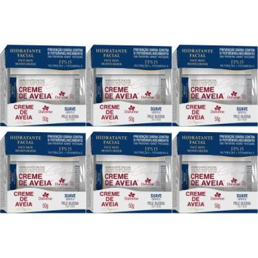 Imagem de 6 Hidratante Facial Creme De Aveia Suave 50g Davene