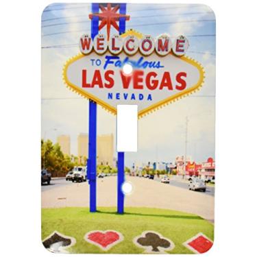 Imagem de 3dRose lsp_92221_1 Placa de boas-vindas em um dia ensolarado, Nevada Us29 Ist0009 Inti St Clair interruptor único