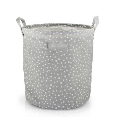 Imagem de Cesto Para Roupa Suja- Brinquedos Tecido (m) - Linha Loft Cinza