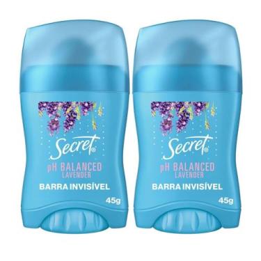 Imagem de Kit 2 Desodorante Barra Secret 45G PH Balanceado Lavender - P&G