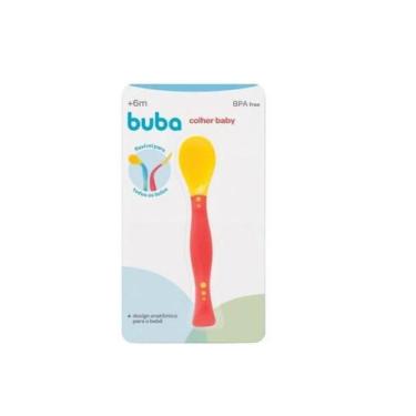 Imagem de Colher Baby Infantil Flexível Dobrável Rosa - Buba 5248