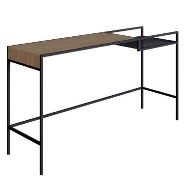 Imagem de Aparador Para Sala de Estar 140cm Pés Metálicos Dinâmico Hanover/Preto