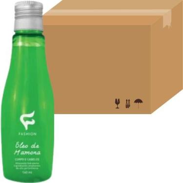 Imagem de Óleo Corpo e Cabelos Fashion Rícino Mamona Frasco 130ml Kit 48 Unidade