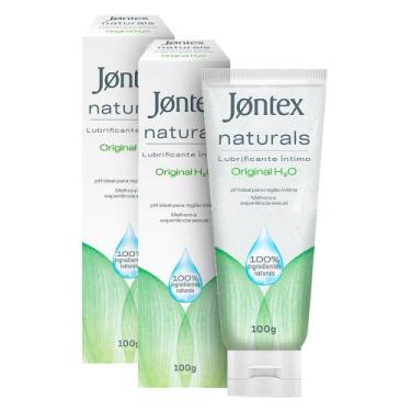 Imagem de Kit 2 Gel Lubrificante Íntimo Jontex Naturals Original H2O 100% Natura