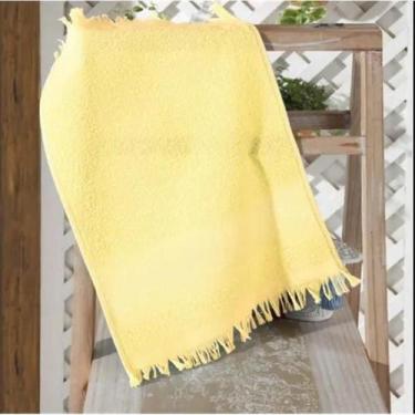 Imagem de Toalha de Visita Lavabo 25x36 Cm para Bordar Capri Amarela Dohler - Dö