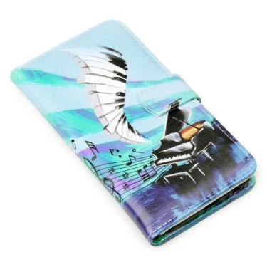 Imagem de Capa carteira estampada piano para moto one zoom xt2010 - CELLWAY