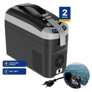 Imagem de Geladeira Portátil P/Pesca 18 Litros Quadrivolt 12v/24v/110v/220v Elbe