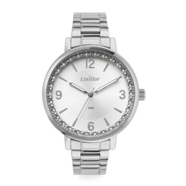 Imagem de Kit Relógio Condor Feminino Co2035Nfa/K4K Casual Prateado