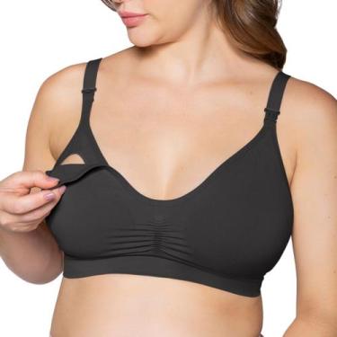 Imagem de Sutiã Lupo de Amamentação sem Bojo Alças Ajustáveis com Fecho Click se