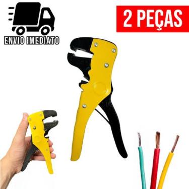 Imagem de Kit 2 Alicate Eletricista Descascador de Fios Decapador Automático Pro