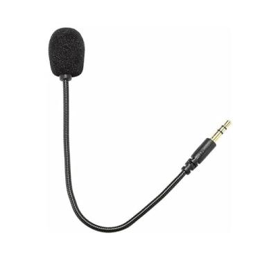 Imagem de Microfone de fone de ouvido preto, ajustável, conector dobrável de 360 graus, controlador Z5a5 combinado de 3,5 mm, jogos, microfone para microfone, fones de ouvido, acessórios