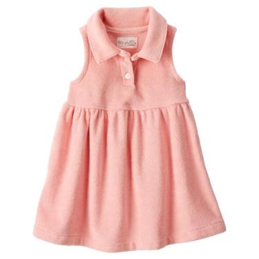 Imagem de little planet by carter's Vestido para bebês meninas feito com algodão orgânico, Rosa, 9 Meses