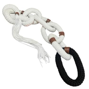 Imagem de Colar De Mesa Decorativo Elos Corrente Crochê Fio Náutico