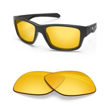 Imagem de BLAZERBUCK Lentes de reposição anti-sal para Oakley Jupiter Squared OO9135 - Amarelo de alta intensidade