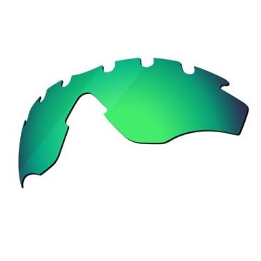 Imagem de Boldbright Lentes de substituição de 1,8 mm compatíveis com óculos de sol Oakley M2 com armação ventilada - verde esmeralda